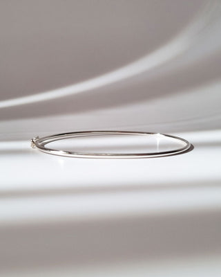 Bracelete Prata Oval Minimalista